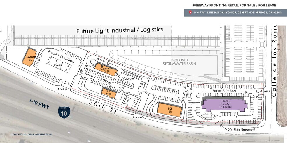 More Photos Of I-10 Fwy @ Indian Canyon Drive, Desert Hot Springs Land For Sale