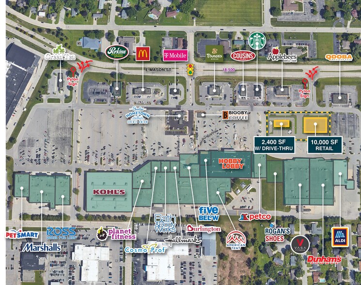 More Photos Of 2300-2380 E Mason St, Green Bay Unknown For Lease