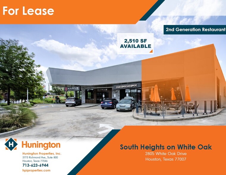 Primary Photo Of 2805 White Oak Dr, Houston Restaurant For Lease