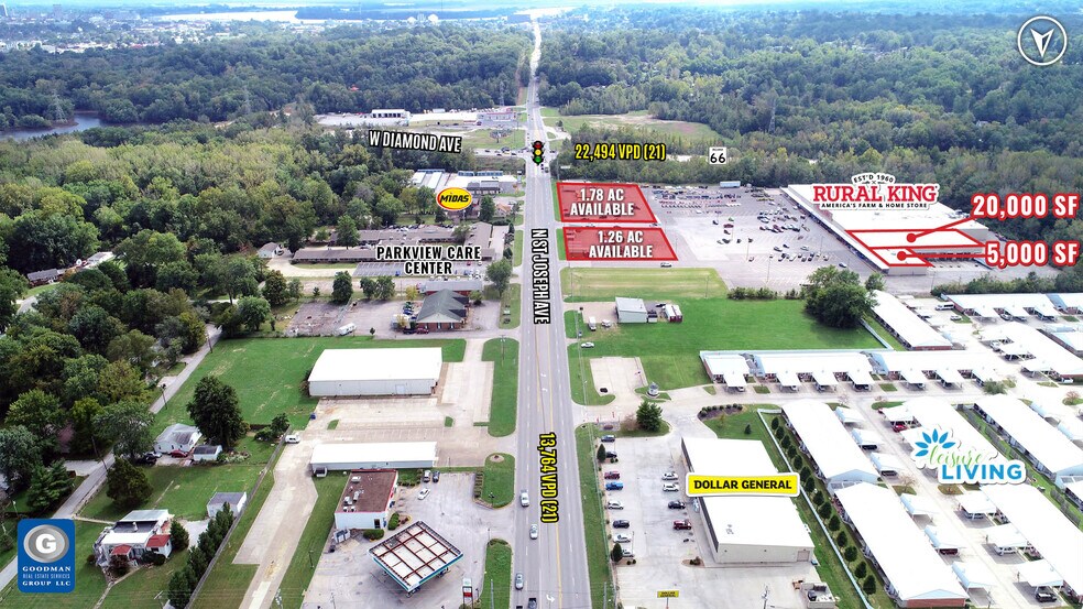 More Photos Of 2800 BL St. Joseph Ave, Evansville Land For Lease