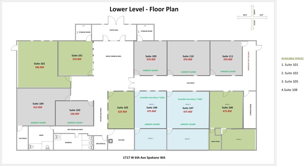 More Photos Of 1717 W 6th Ave, Spokane Medical For Lease