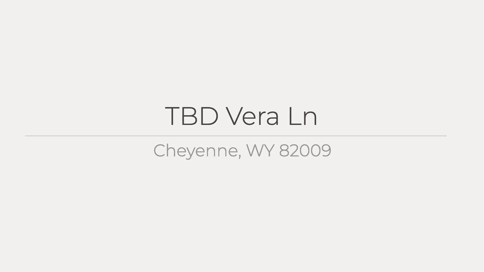 Primary Photo Of TBD Vera Ln @ Reese Rd, Cheyenne Land For Sale