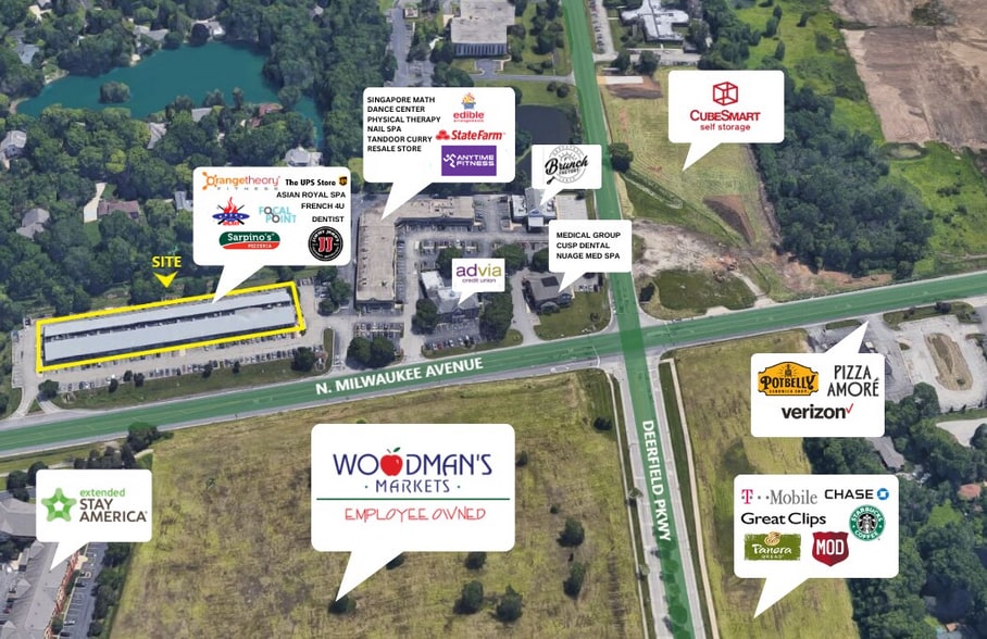 More Photos Of 2001-2055 Milwaukee Ave, Riverwoods Unknown For Lease