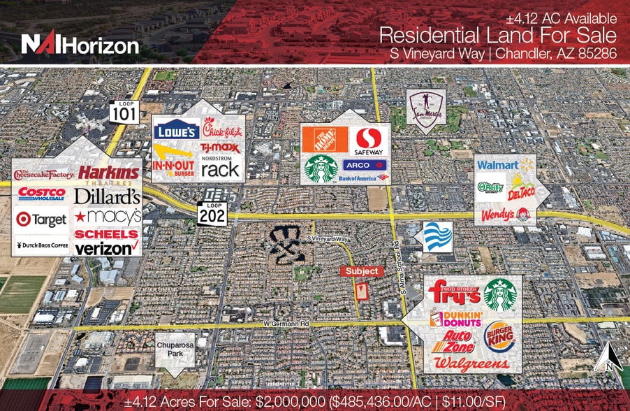 Primary Photo Of S Vineyard way @ W Germann Rd, Chandler Land For Sale