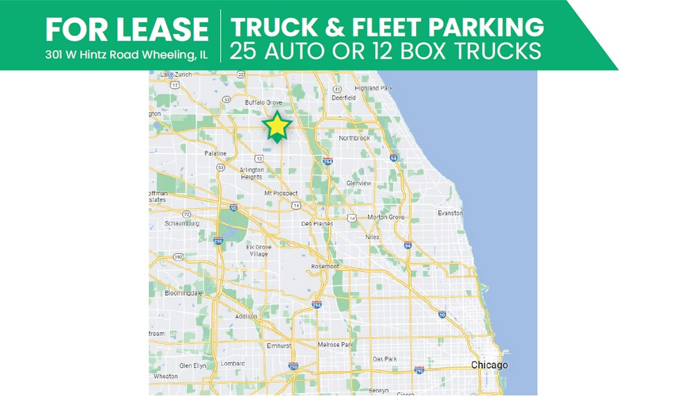 More Photos Of 301 W Hintz Rd, Wheeling Parking Lot For Lease