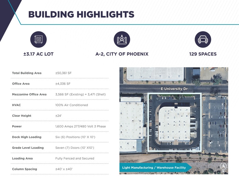 More Photos Of 825 E University Dr, Phoenix Manufacturing For Lease