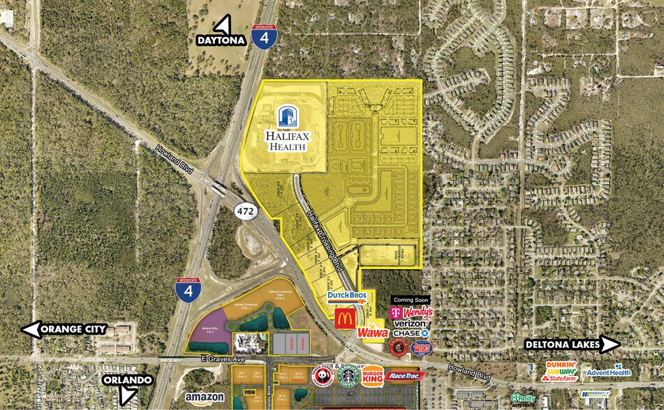 Primary Photo Of Howland Blvd & Halifax Crossing Blvd, Deltona Land For Sale