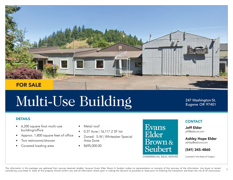 More Photos Of 247 Washington St, Eugene Storefront Retail Office For Sale