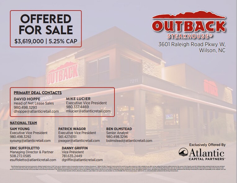 More Photos Of 3601 Raleigh Road Pky W, Wilson Restaurant For Sale