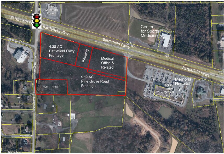 Battlefield Parkway at Pine Grove Rd, Ringgold, GA 30736 Land For