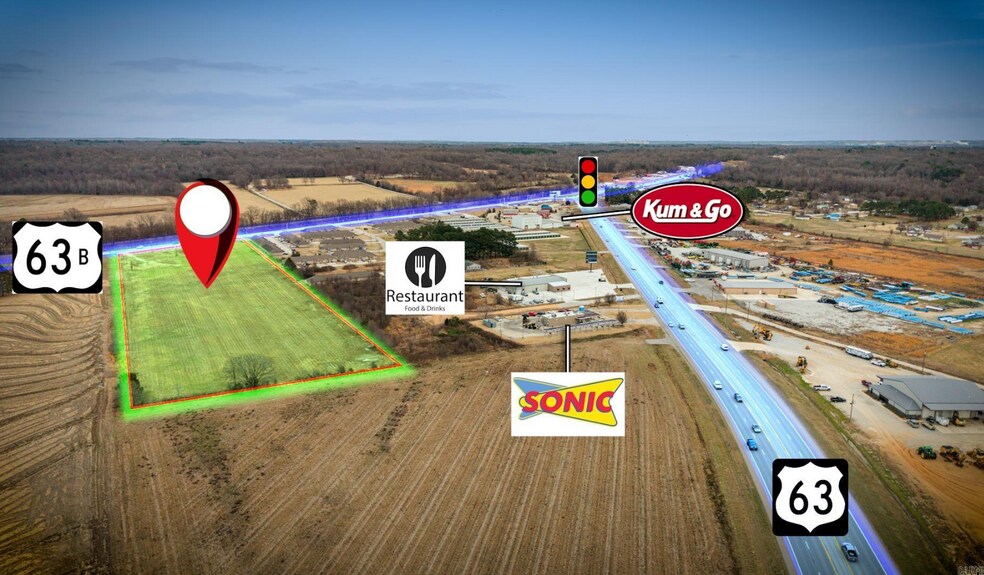 More Photos Of 10311 Highway 63B, Bono Land For Sale