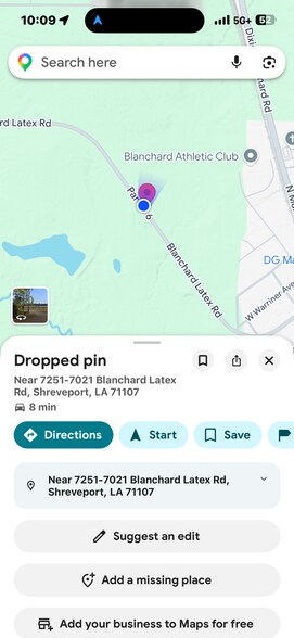 More Photos Of 7200 Blanchard Latex rd, Shreveport Land For Sale