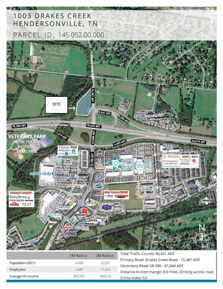 Primary Photo Of 1003 Drakes Creek Rd, Hendersonville Land For Sale