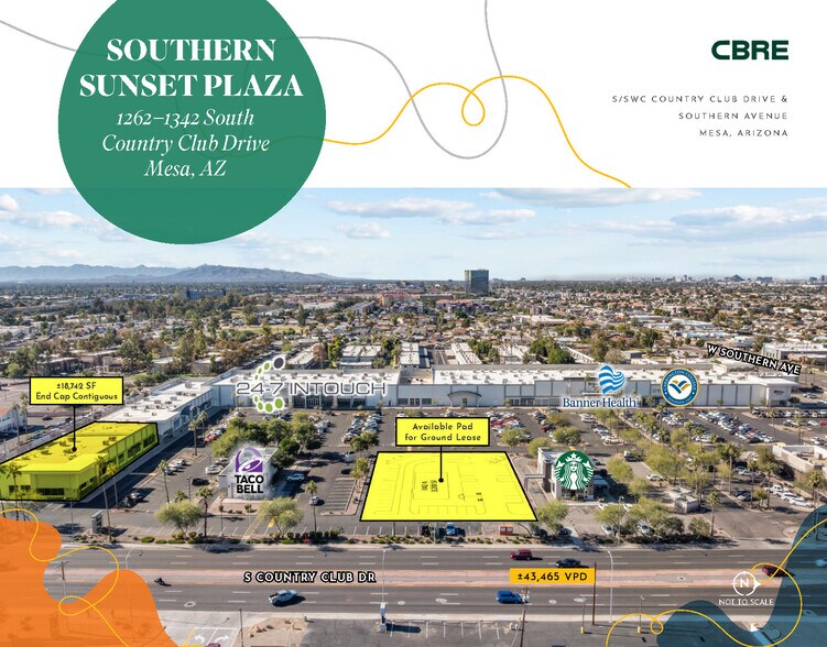 More Photos Of 1262-1342 S Country Club Dr, Mesa General Retail For Lease