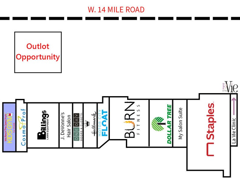 More Photos Of 1219 W 14 Mile Rd, Clawson Land For Lease