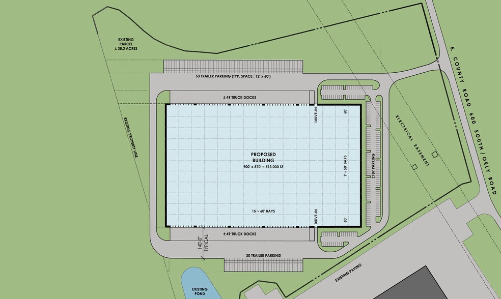 Primary Photo Of 6100 S County Road 1075 E, Indianapolis Distribution For Lease