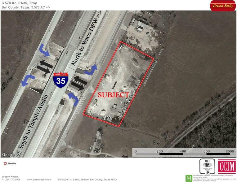 Primary Photo Of North Ih-35, Troy Land For Sale