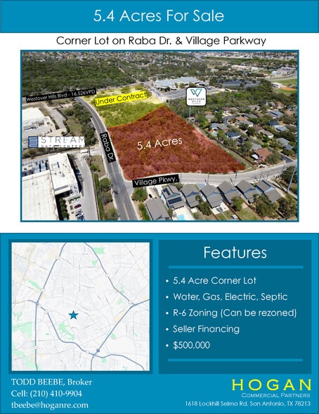 Primary Photo Of Raba & Village Parkway Dr, San Antonio Land For Sale