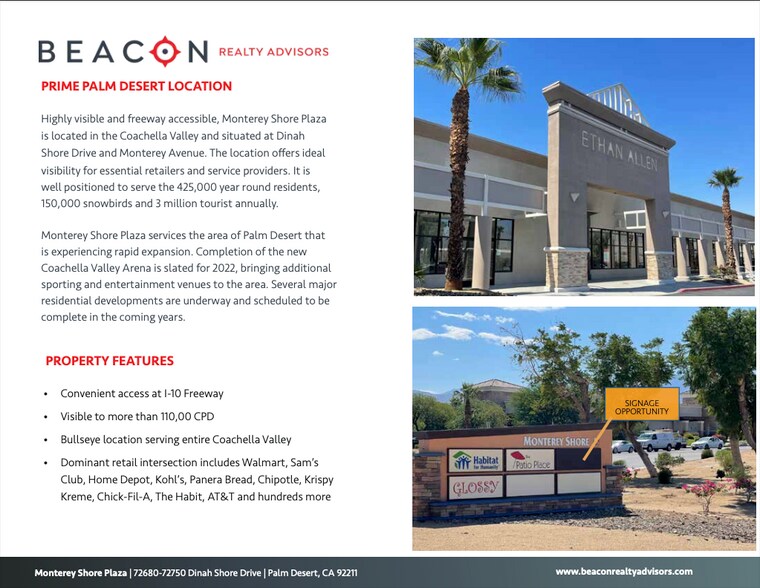 More Photos Of 72600-72880 Dinah Shore Dr, Palm Desert Unknown For Lease