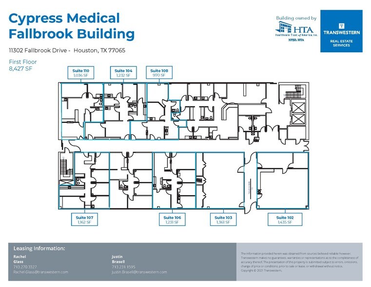 More Photos Of 11302 Fallbrook Dr, Houston Medical For Lease