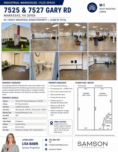 More Photos Of 7527 Gary Rd, Manassas Warehouse For Sale