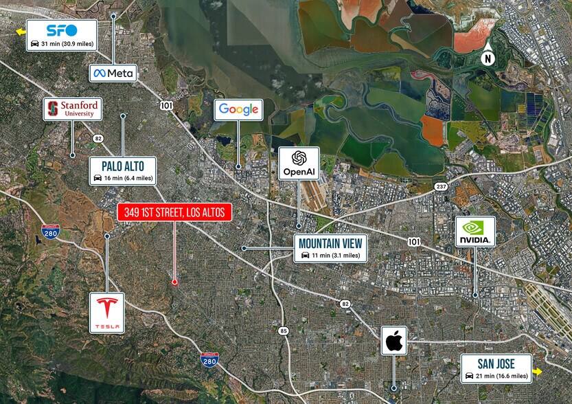 More Photos Of 349 1st St, Los Altos Land For Sale