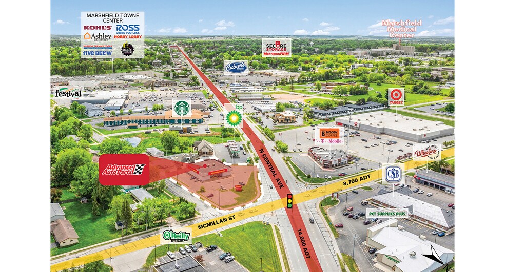 More Photos Of 1737 N Central Ave, Marshfield Freestanding For Sale