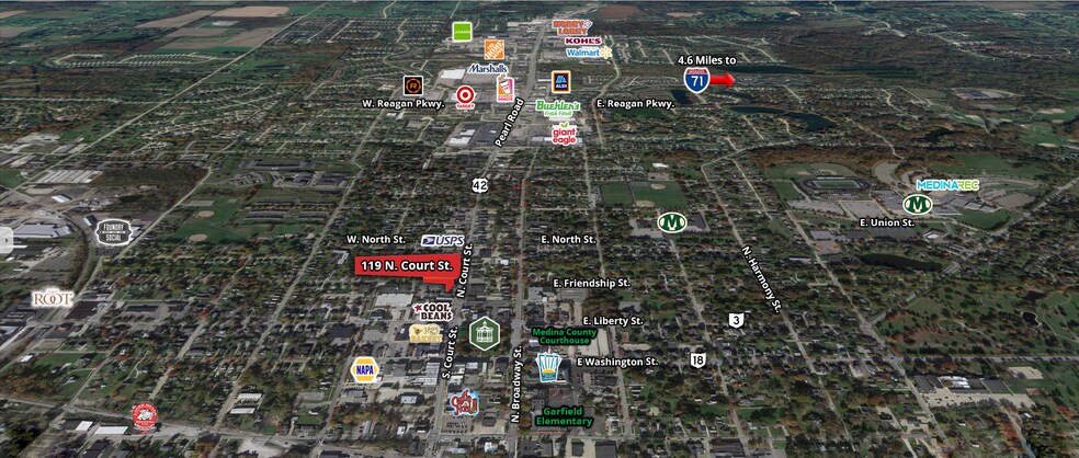 More Photos Of 119 N Court St, Medina Office Residential For Lease