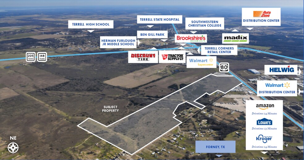 More Photos Of NEC of Highway 80 @ County Road 237, Terrell Land For Sale