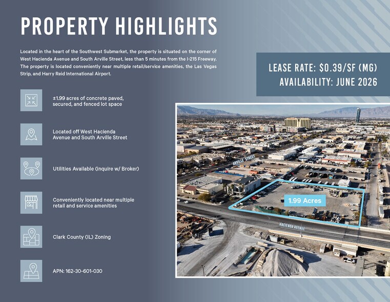 More Photos Of 4254 W Hacienda Ave, Las Vegas Land For Lease