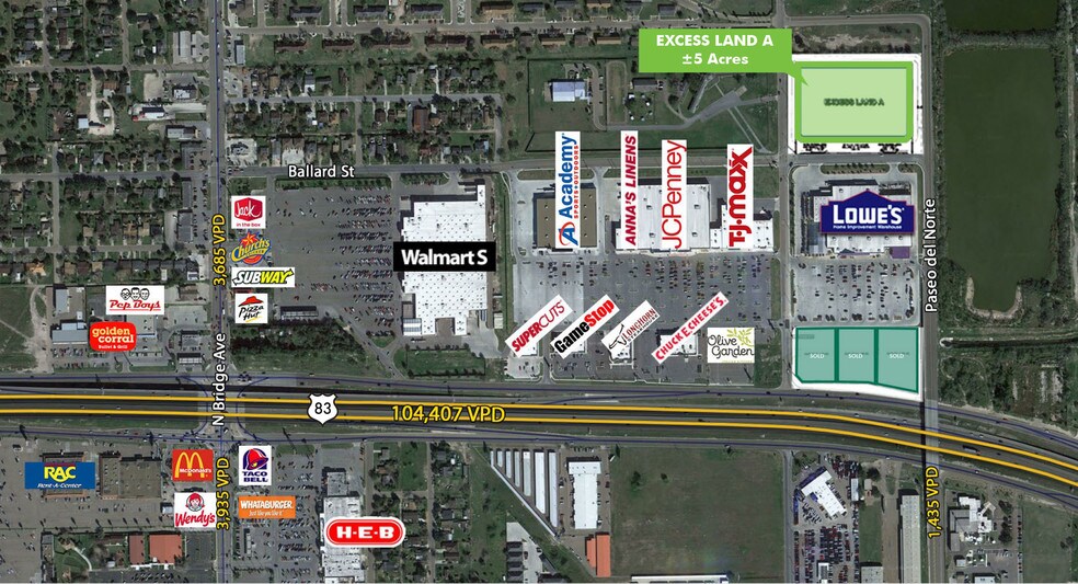 More Photos Of 1015 E Expressway 83, Weslaco Land For Sale