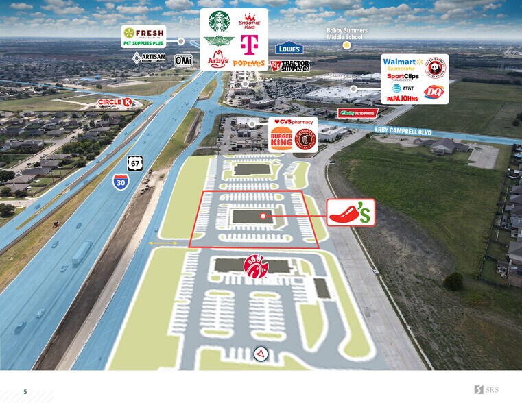 More Photos Of NEC I-30 & Erby Campbell Blvd, Royse City Restaurant For Sale