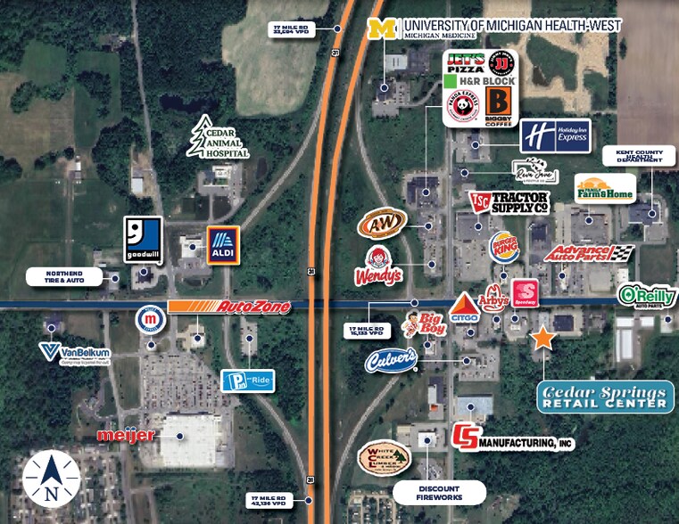 More Photos Of 4116 17 Mile Rd NE, Cedar Springs Storefront For Sale