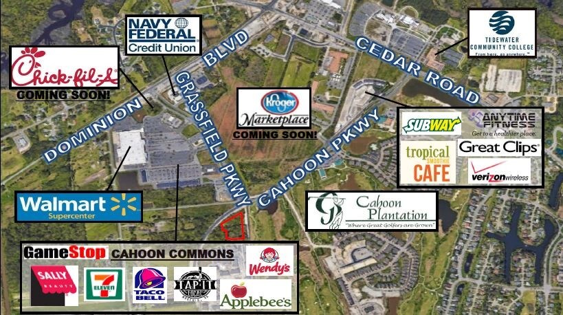 More Photos Of 1601 Cahoon Pky, Chesapeake Land For Sale