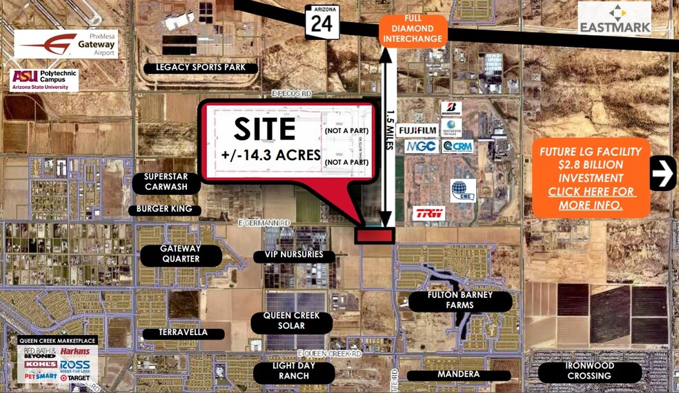 Primary Photo Of SW Germann & Signal Butte, Queen Creek Land For Sale