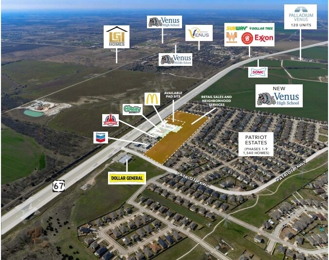 More Photos Of 442 E Highway 67, Venus Land For Sale