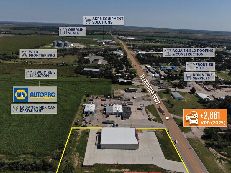 More Photos Of 213 W Frontier Pky, Oberlin General Retail For Sale