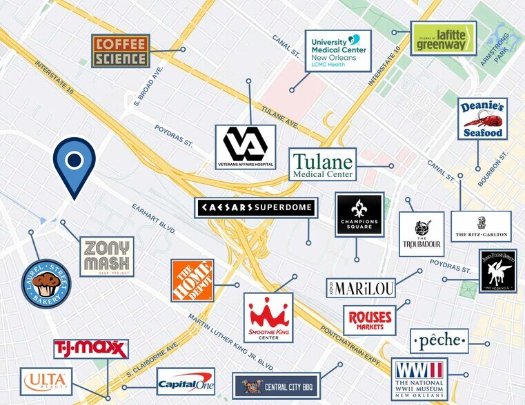 More Photos Of 1240 S Broad St, New Orleans Warehouse For Sale