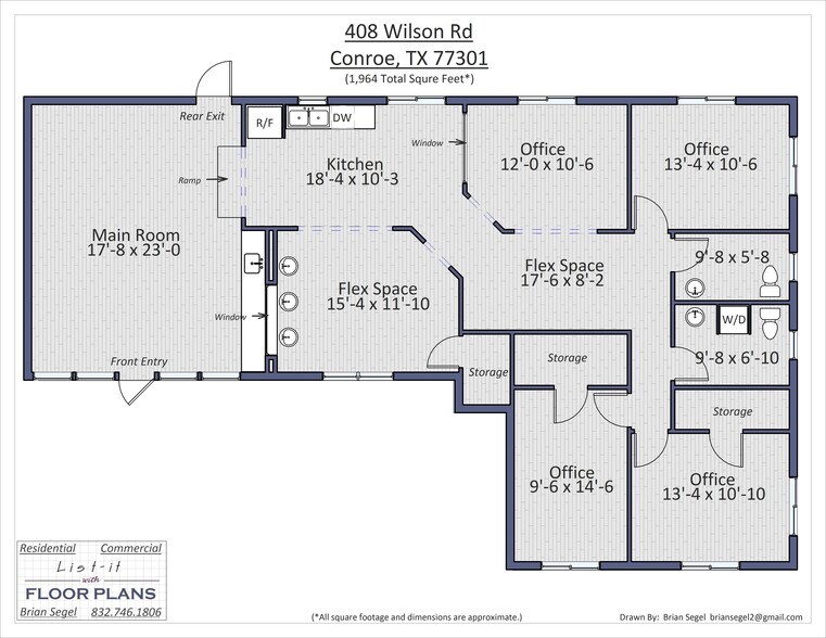 More Photos Of 408 Wilson Rd, Conroe Loft Creative Space For Sale