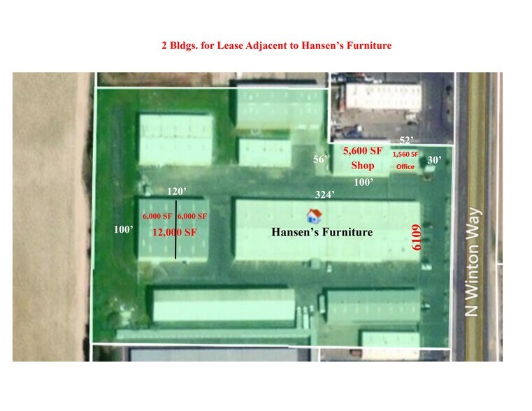 More Photos Of 6109-6165 N Winton Way, Winton Warehouse For Lease