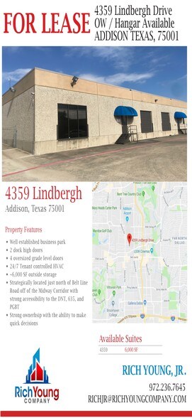 Primary Photo Of 4359-4375 Lindbergh Dr, Addison Light Distribution For Lease