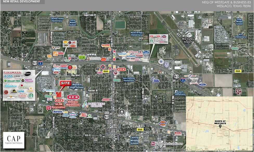 More Photos Of NEQ of Westgate & Business 83, Weslaco Unknown For Lease