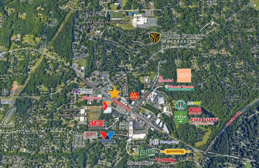 More Photos Of 3475 Robinhood Rd, Winston-Salem General Retail For Lease