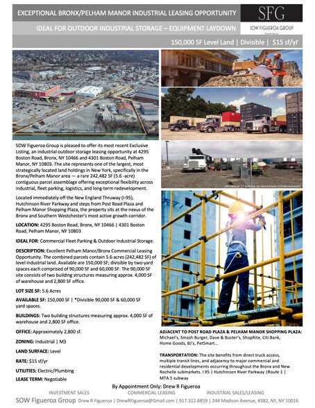 Primary Photo Of 4295 Boston Rd, Bronx Land For Lease