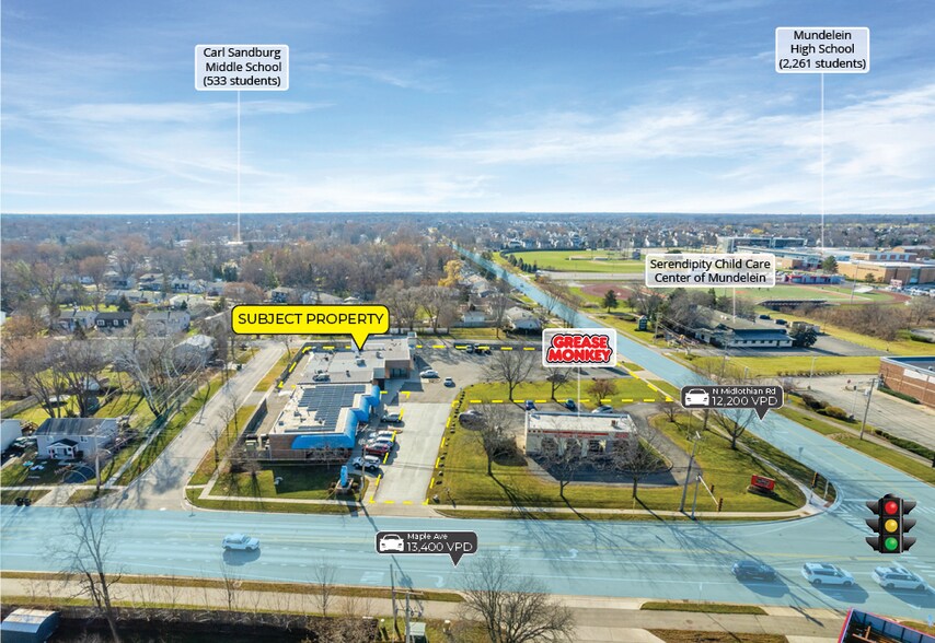 More Photos Of 605-625 N Midlothian Rd, Mundelein Storefront Retail Office For Sale