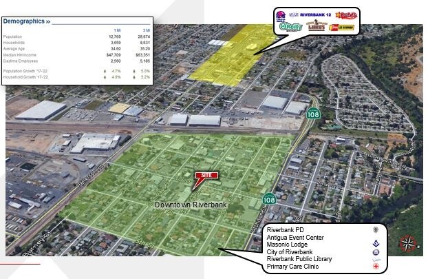 More Photos Of 3306-3310 Santa Fe St, Riverbank Storefront For Lease