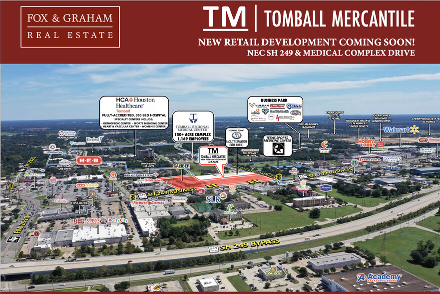 Primary Photo Of NEC SH 249 & Medical Complex Drive, Tomball Unknown For Lease