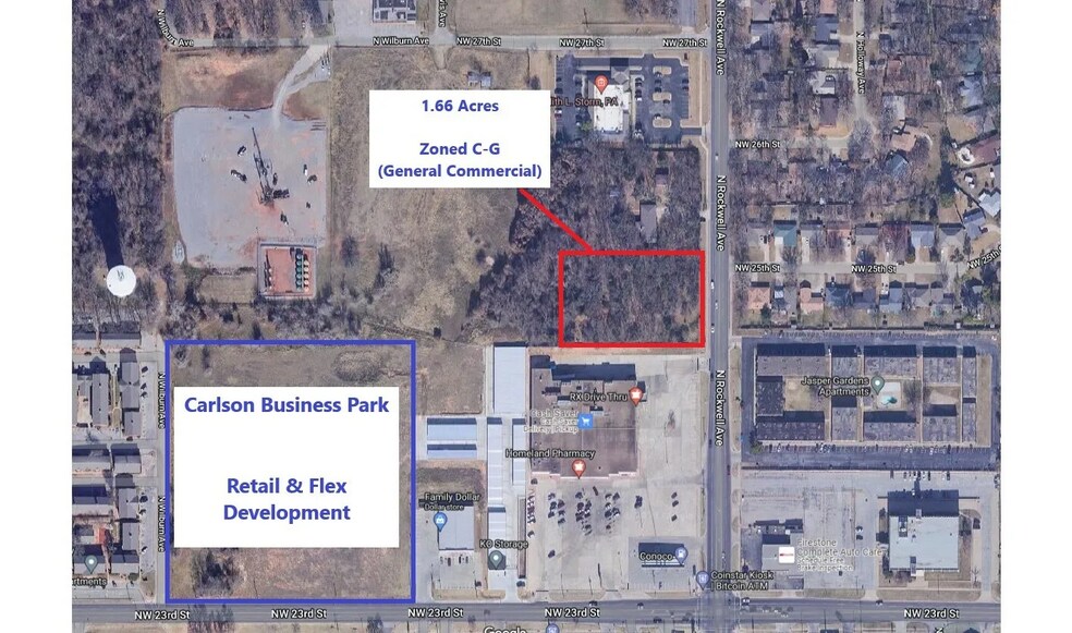 Primary Photo Of 2601 N Rockwell Ave, Bethany Land For Sale