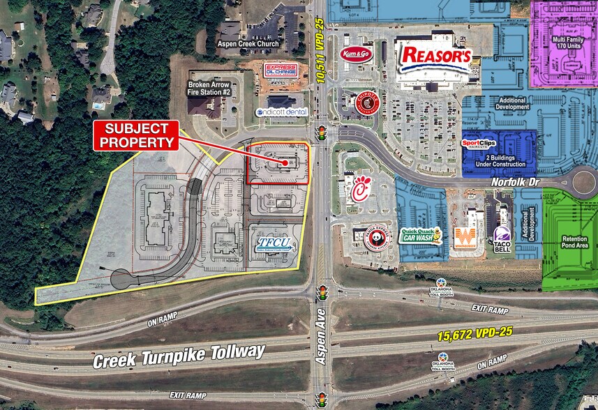 More Photos Of SWC S Aspen Ave & W Norfolk Dr., Broken Arrow Fast Food For Sale