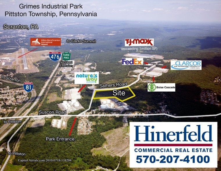 More Photos Of Sathers Drive & Commerce Rd, Pittston Township Land For Sale